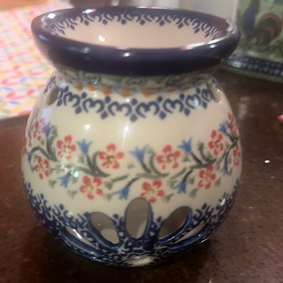 Beautiful wax or oil burner polish pottery unikat - Picture 5 of 7